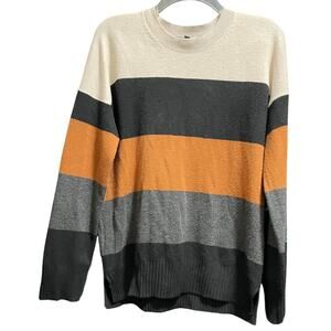 French Connection Men's Size Small Striped Color Block Sweater